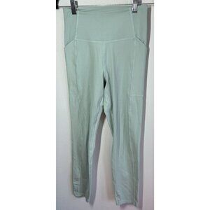 Girlfriend Collective Womens Leggings Small Mint Green Pockets Athleisure Yoga